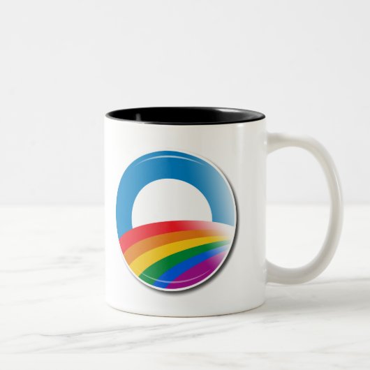 Obama-Stolz-Knopf Zweifarbige Tasse (Rechts)