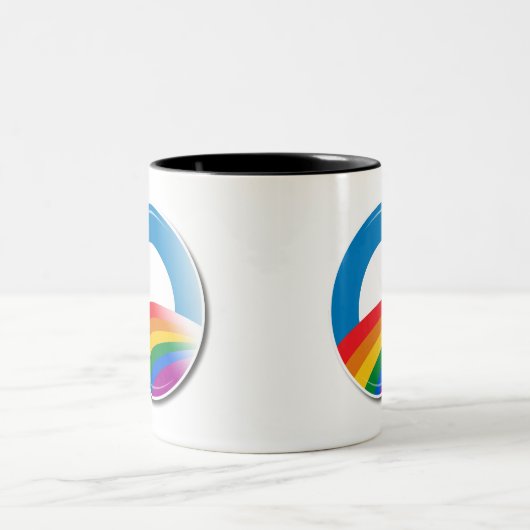 Obama-Stolz-Knopf Zweifarbige Tasse (Mittel)