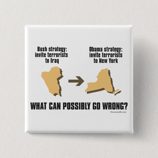 Obama-Strategie - der Irak - > New York Button (Vorderseite)