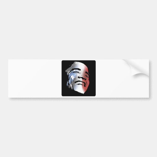 Obama StStripe 3black Autoaufkleber (Vorne)
