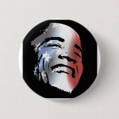 Obama StStripe 3black Button (Vorderseite)