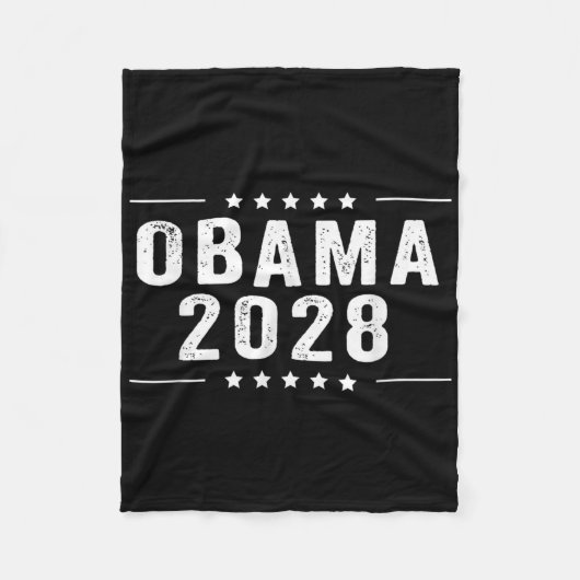 Obama-T-Shirt 2028 Fleecedecke (Vorderseite)