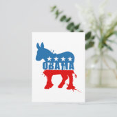 Obama-T - Shirt Postkarte (Stehend Vorderseite)