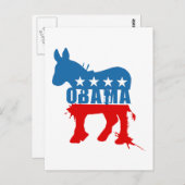 Obama-T - Shirt Postkarte (Vorne/Hinten)