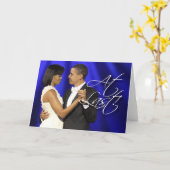 Obama tanzen zuerst - schließlich karte (Gelbe Blume)