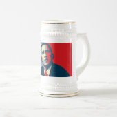 Obama-Tasse Bierglas (VorderseiteRechts)