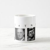 OBAMA-TASSE: GRÖSSE Lincoln FDR JFK Obama Kaffeetasse (Mittel)