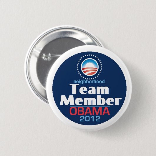 Obama-Teammitglied Button (Vorne & Hinten)