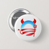 Obama-Teufel Button (Vorne & Hinten)