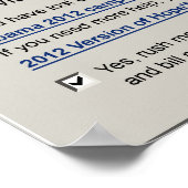 Obama - Tödlicher Fehler: Protestposter Poster (Ecke)