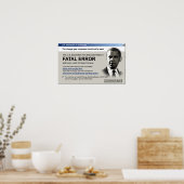 Obama - Tödlicher Fehler: Protestposter Poster (Küche)