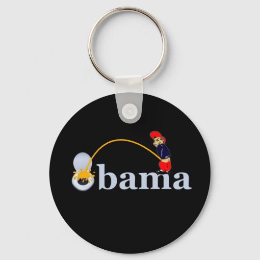 Obama (Toilette) Schlüsselanhänger (Vorderseite)
