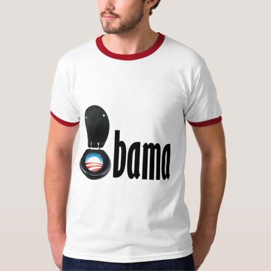 Obama (Toilette) T-Shirt (Vorderseite)