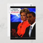 OBAMA TOOK MY STAPLER POSTKARTE (Vorne/Hinten)