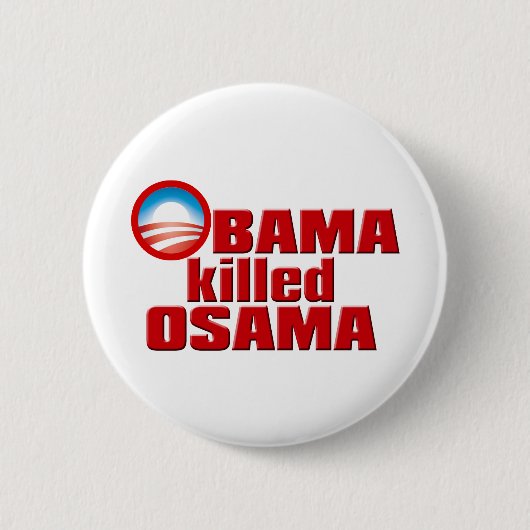 Obama tötete Osama Kopie Button (Vorderseite)