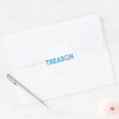 OBAMA TREASON RUNDER AUFKLEBER (Umschlag)