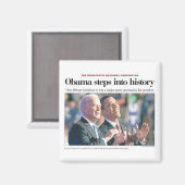 Obama tritt in das Magnet der Geschichte ein (Vorderseite/Rückseite)