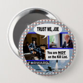 Obama u. Biden: Vertrauen Sie mir Joe Button (Vorne & Hinten)