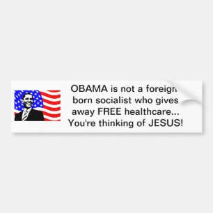 OBAMA u. Gesundheitswesen Autoaufkleber