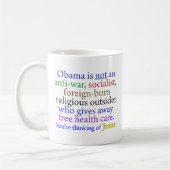 Obama u. Jesus Kaffeetasse (Links)