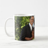 OBAMA- u. MICHELLE-Tasse - besonders angefertigt Kaffeetasse (Links)