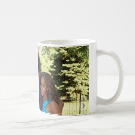 OBAMA- u. MICHELLE-Tasse - besonders angefertigt Kaffeetasse (Rechts)