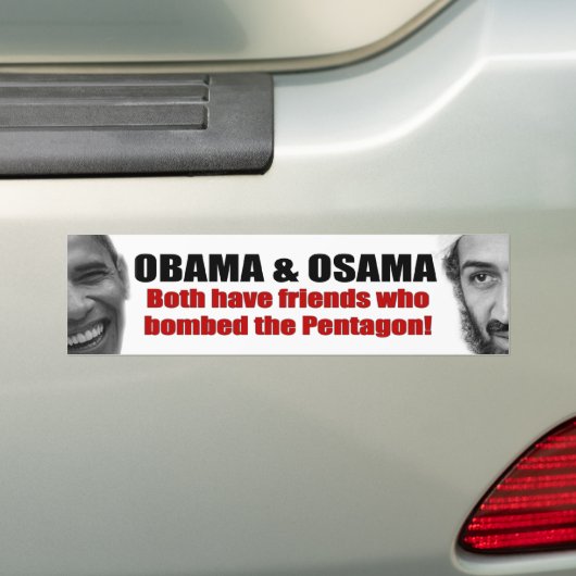 Obama u. Osama Autoaufkleber (Auf Auto)