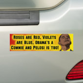Obama u. Pelose sind Commies Autoaufkleber (Auf Auto)