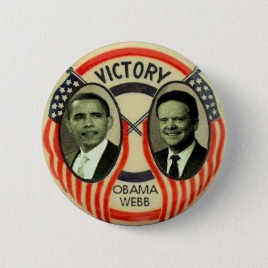 Obama u. Webb Button (Vorderseite)