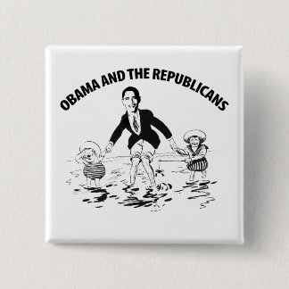 Obama und die Republikaner Button