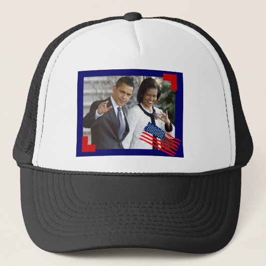 Obama und erste Dame Truckerkappe (Vorderseite)