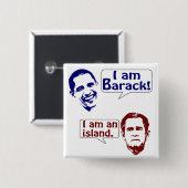 Obama und George W. Bush: der Felsen und die Insel Button (Vorne & Hinten)