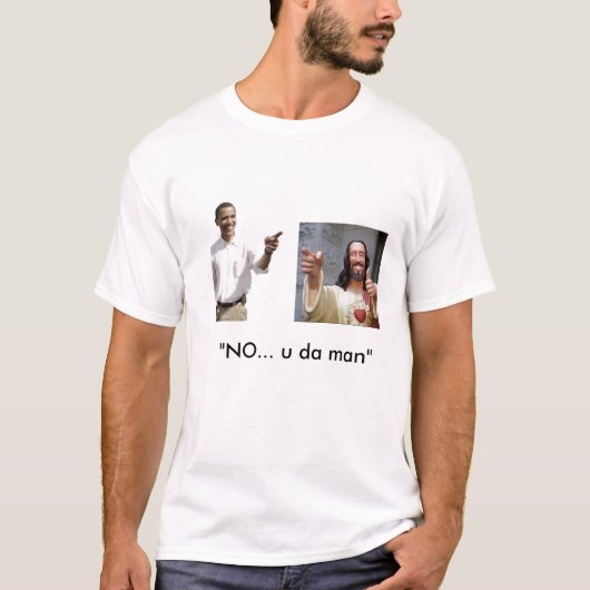 Obama und Jesus (finden Sie den Hut, um T-Shirt (Vorderseite)