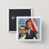 Obama und JFK Knopf Button (Vorne & Hinten)