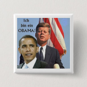 Obama und JFK Knopf Button