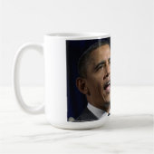 Obama und Motivierend Zitat schön Kaffeetasse (Links)