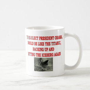 OBAMA UND TITANIC KAFFEETASSE