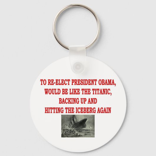 OBAMA UND TITANIC SCHLÜSSELANHÄNGER (Vorderseite)