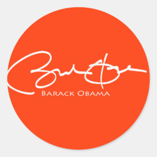 Obama Unterzeichnung Runder Aufkleber