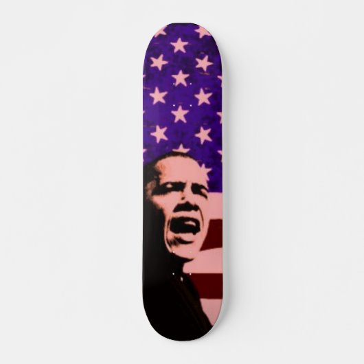 Obama US Flag Skateboard Deck (Vorne)
