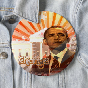 Obama-Veränderung Button