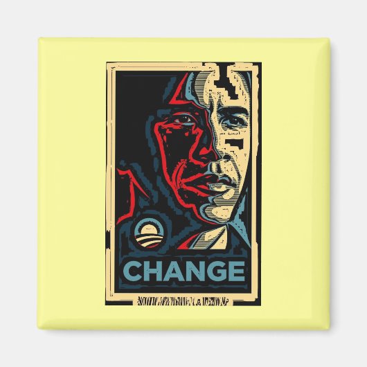 Obama-Veränderung Magnet (Vorne)