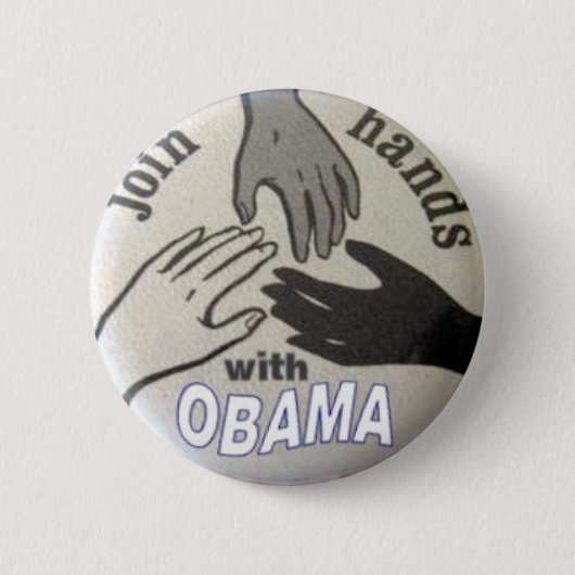 Obama verbinden Handknopf Button (Vorderseite)