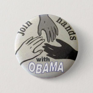 Obama verbinden Handknopf Button