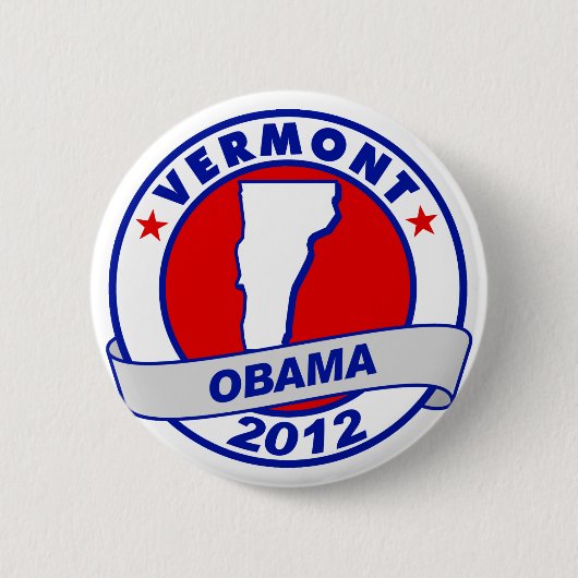 Obama - Vermont Button (Vorderseite)