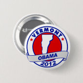 Obama - Vermont Button (Vorne & Hinten)