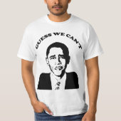 Obama-Vermutung können wir nicht T-Shirt (Vorderseite)
