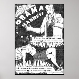 Obama-Verrücktheit Poster
