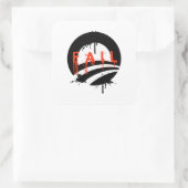 Obama Versage Quadratischer Aufkleber (Tasche)