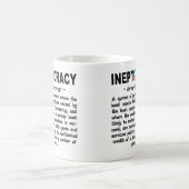 Obama-Verwaltung Ineptocracy Definitions-Tasse Kaffeetasse (Mittel)